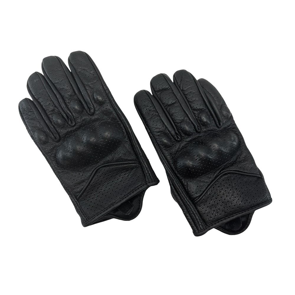FIRST Leather Motorcycle Gloves F1-134-GL • Large • black